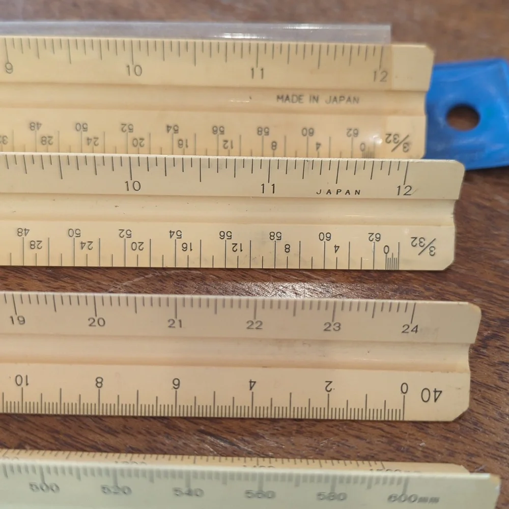 12 Inch Architect/Engineer /Metric Triangular Scale Ruler - Picture 4 of 8